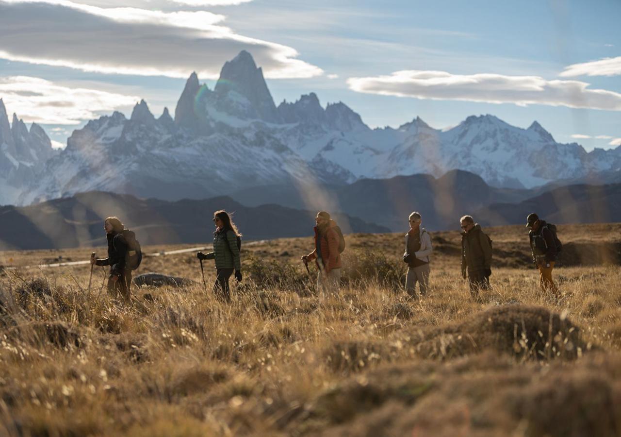 Hikers and a guide at Explroa El Chalten in Argentina