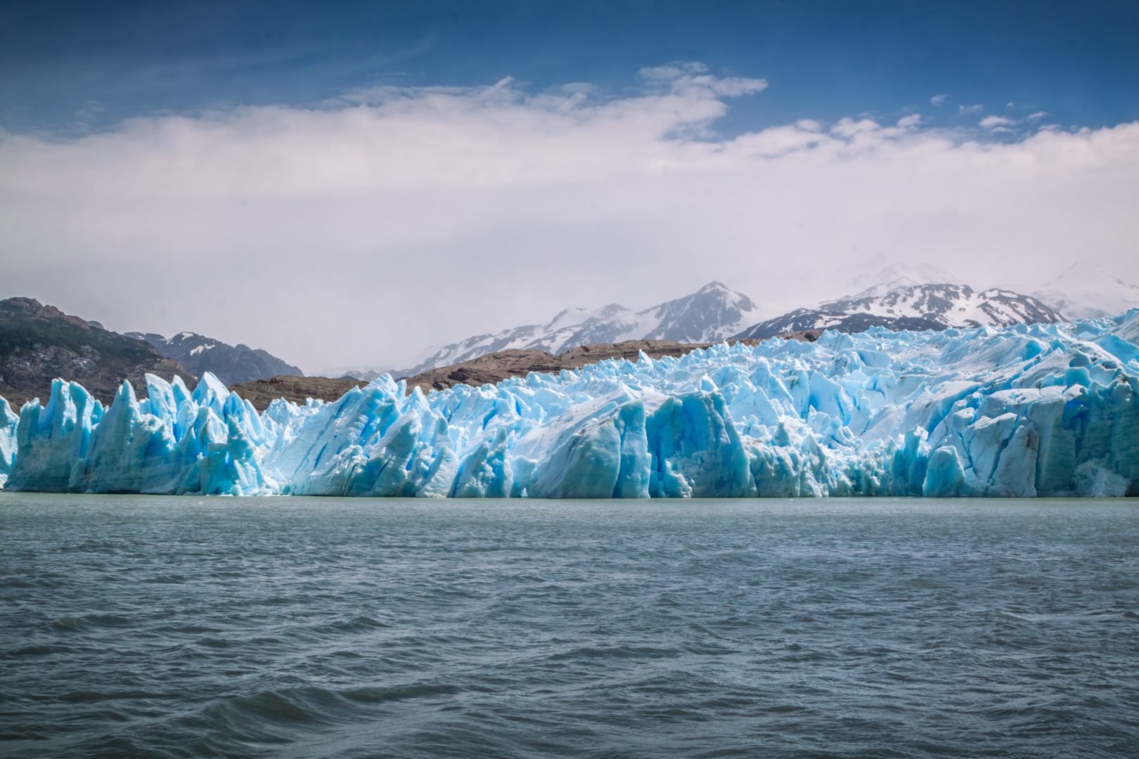 Grey Glacier on The W Trek in Torres del Paine, Patagonia, Chilea
