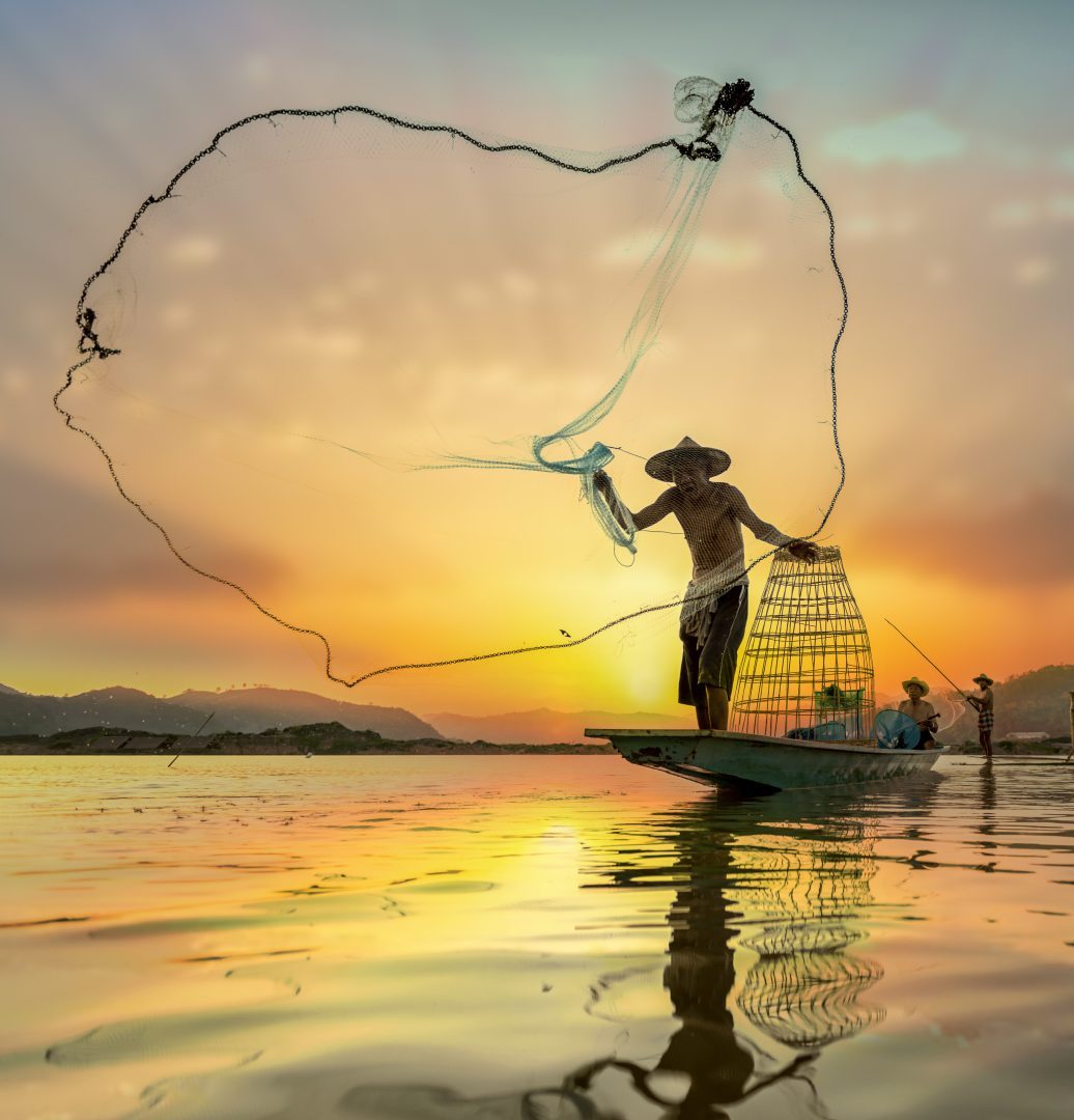 Fisherman in Cambodia