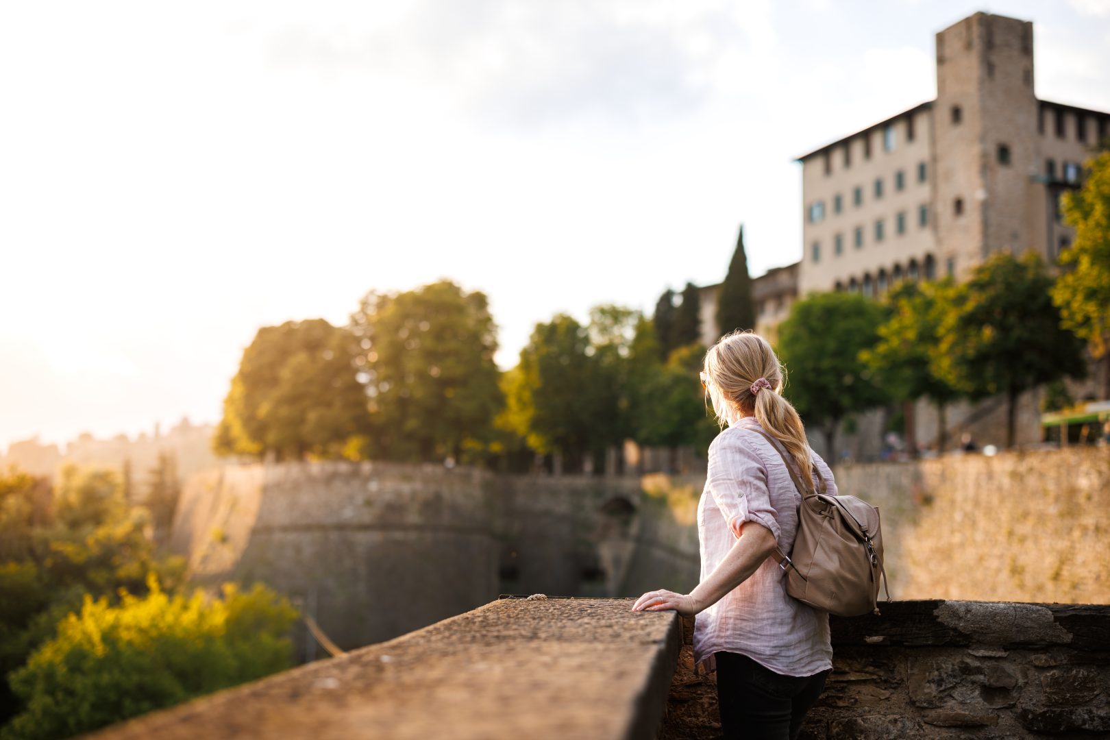 Traveler in Italy