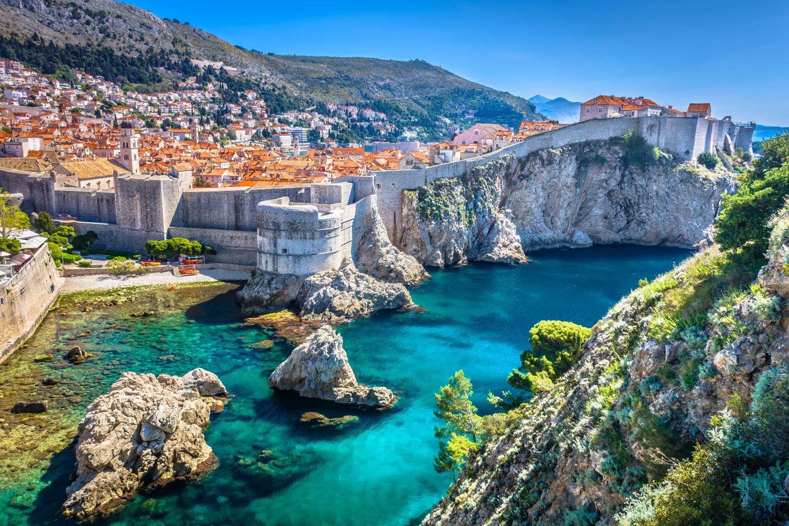 A view of the old town of Dubrovnik, Croati