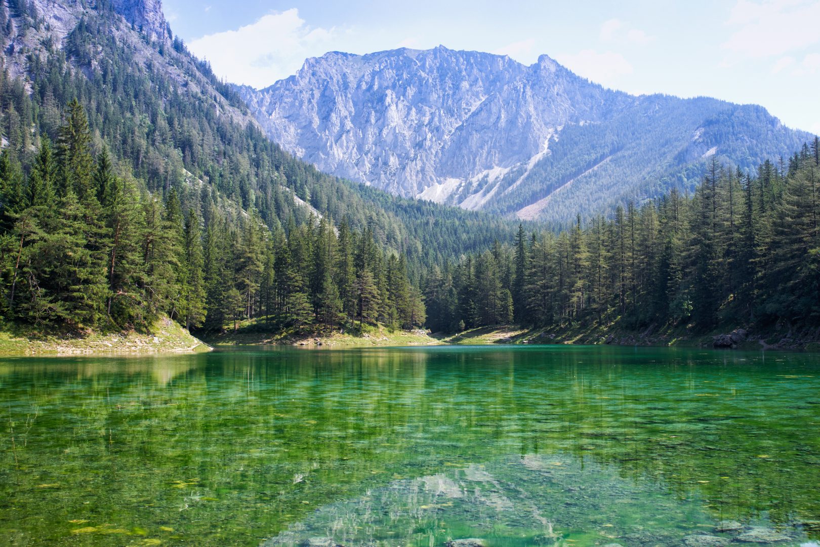 Mountains and a lake in Austria