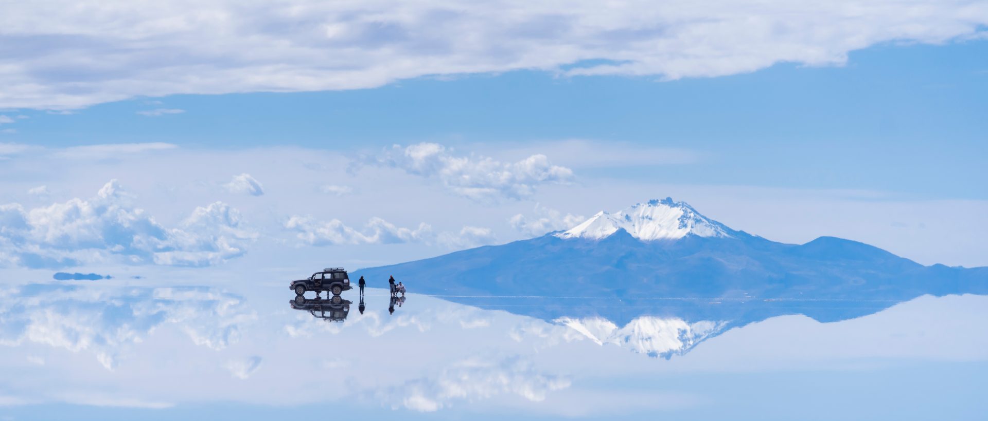 The Uyuni salt flats in Bolivia