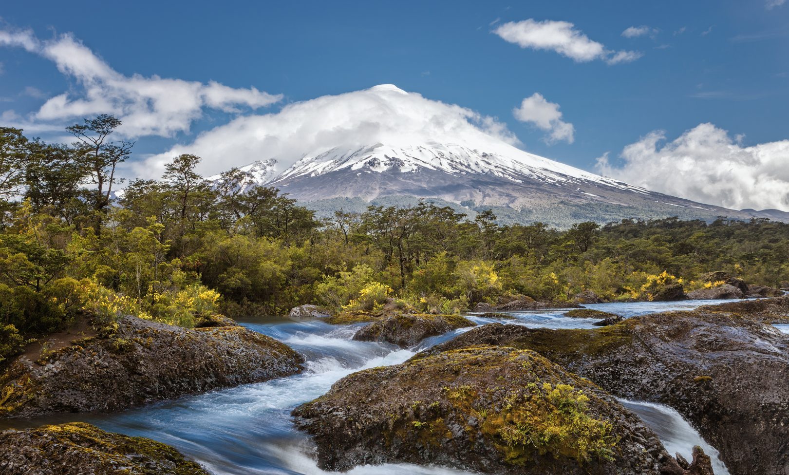 View of Osorno Volcano from Puerto Varas, Patagonia, Chile