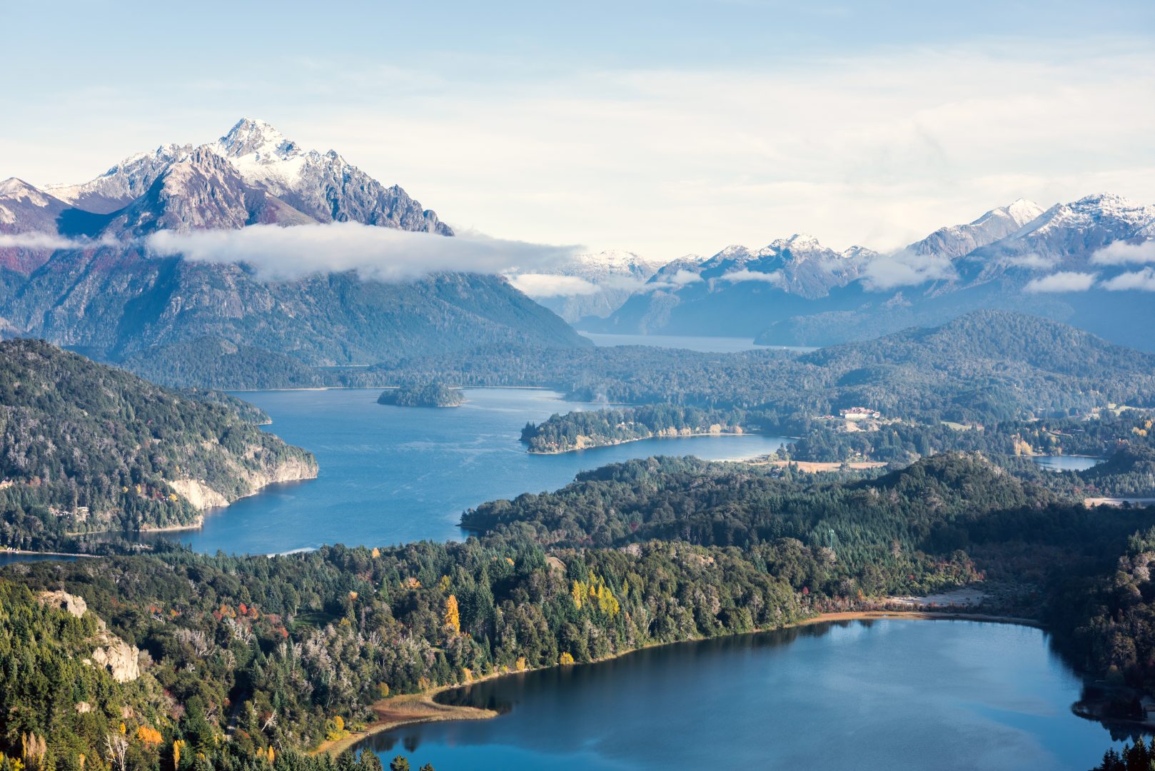 A view of Bariloche, Argentina in Northern Patagonia.