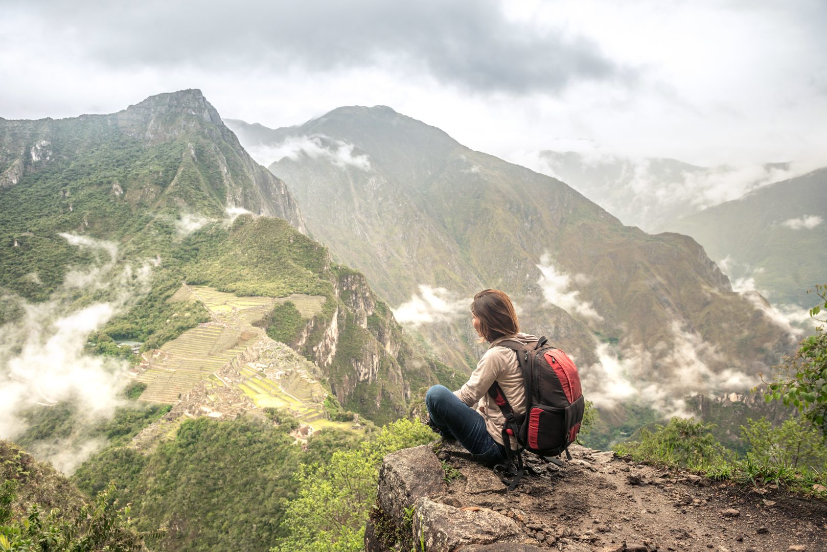 Hiking in Machu Picchu, Peru