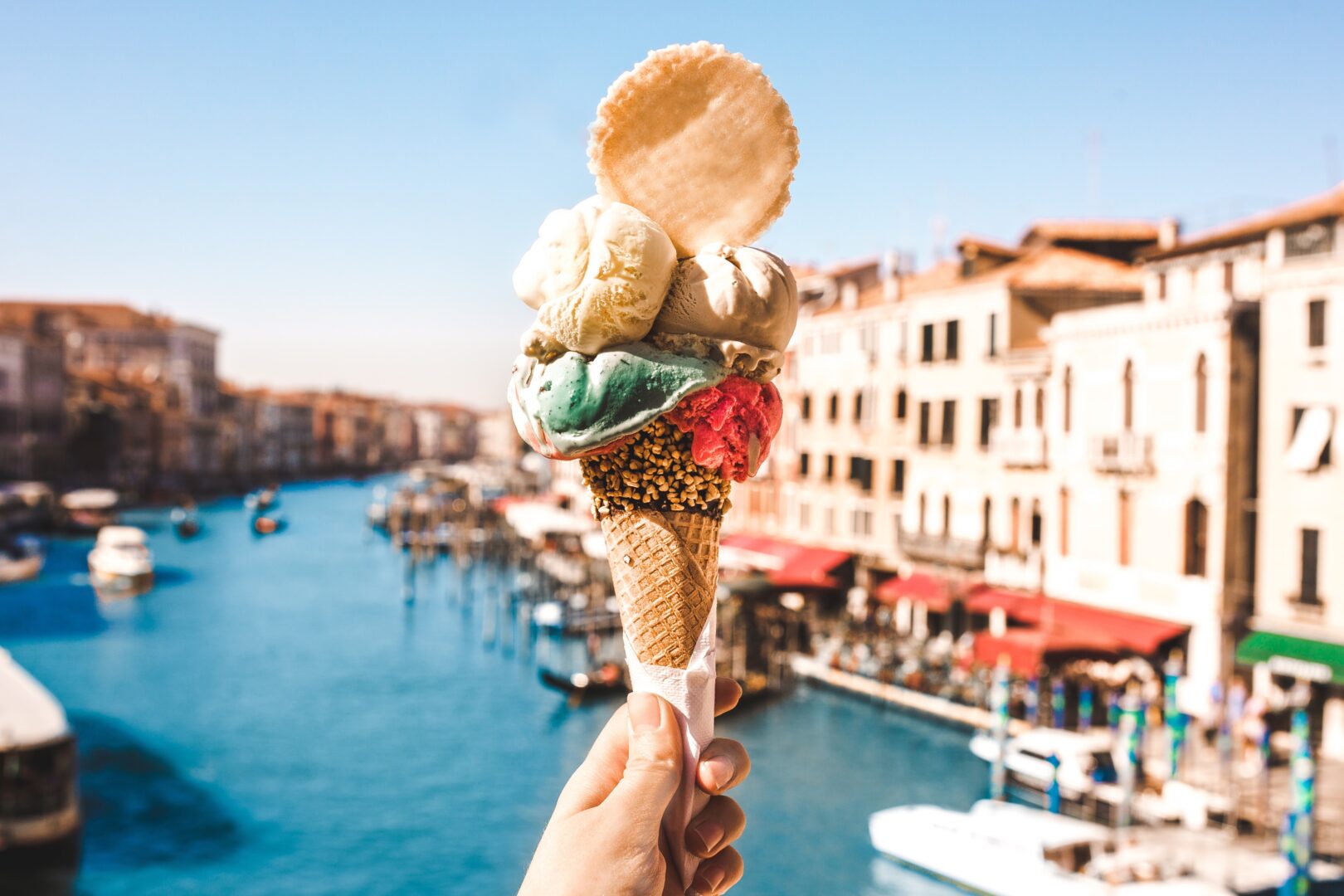 Gelato in Italy on a family trip