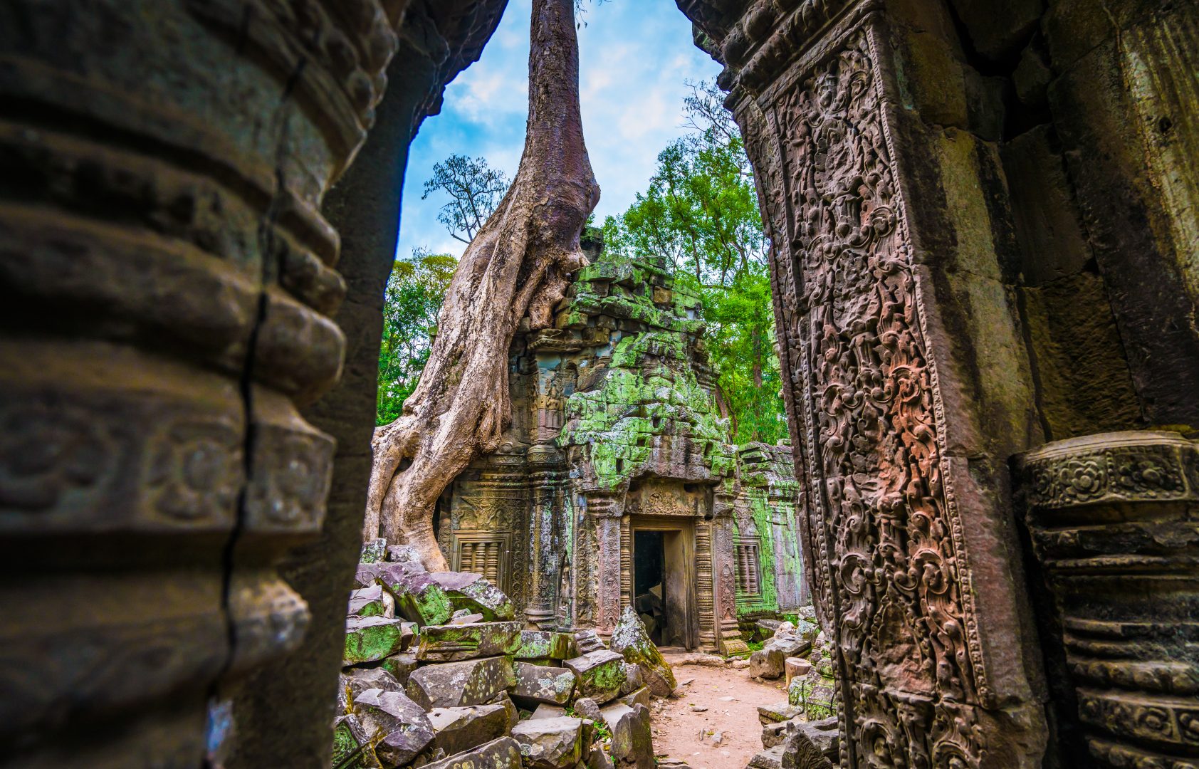 The temples of Angkor Wat, Cambodia