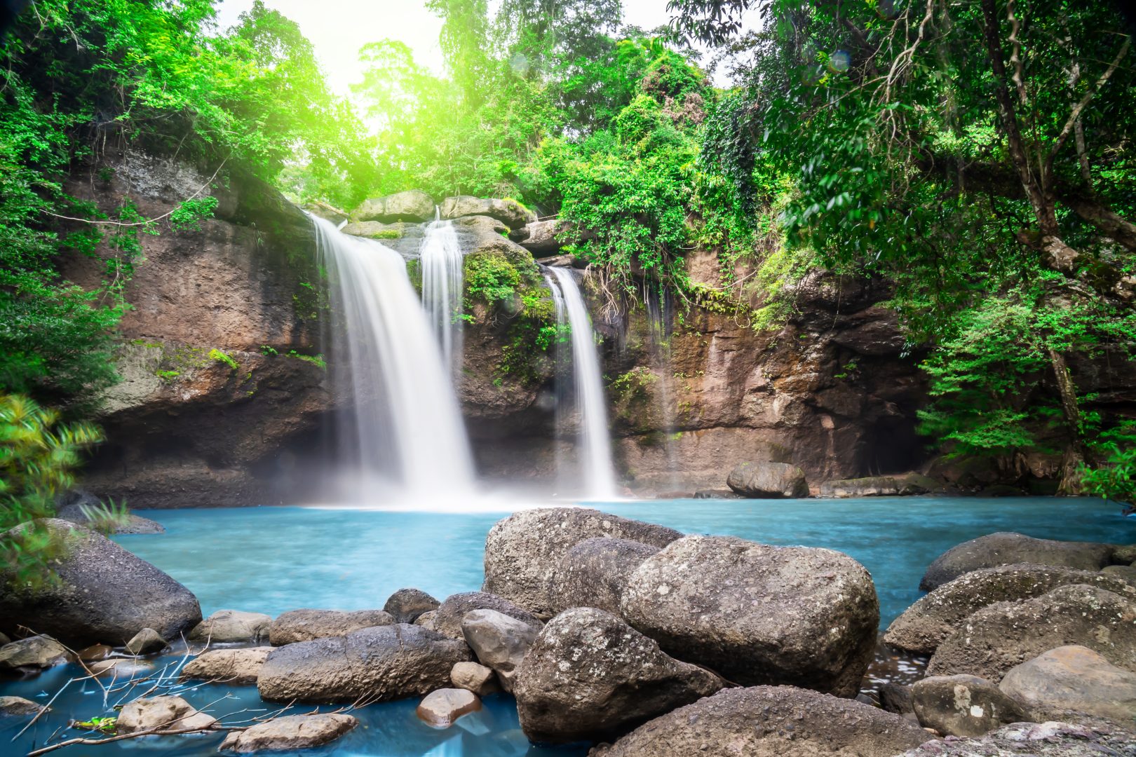 Haew Suwat Waterfall in Khao Yai National Park, Thailand