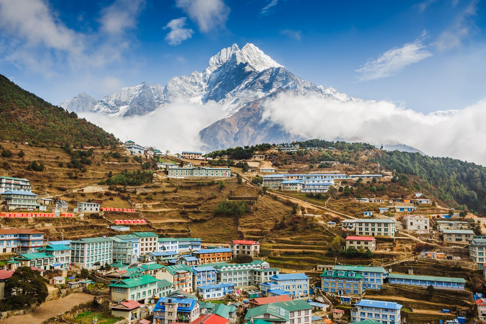 Namche Bazar on the Everest Base Camp Trek in Nepal