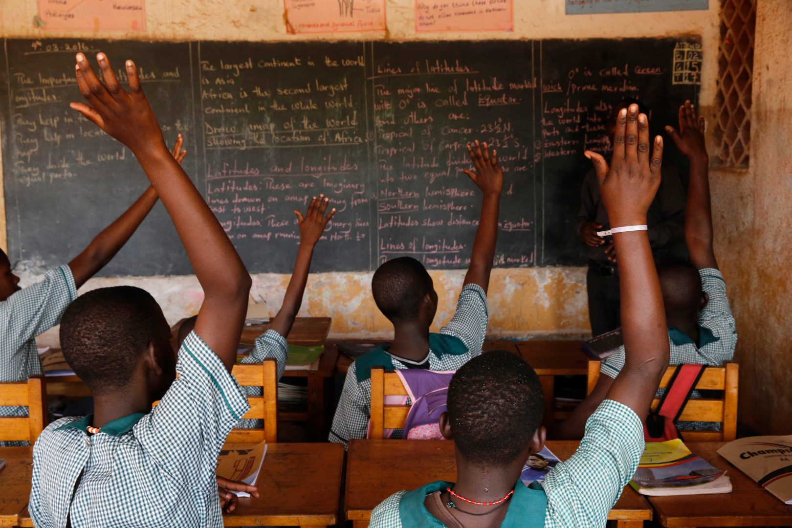 Children in school in Uganda