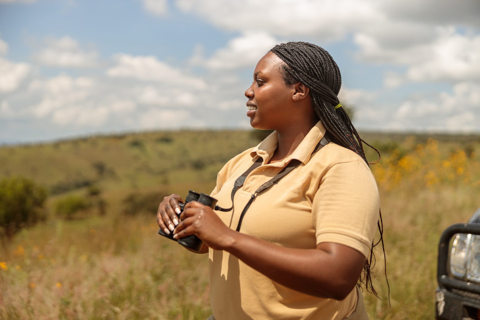 A safari guide in Namibia