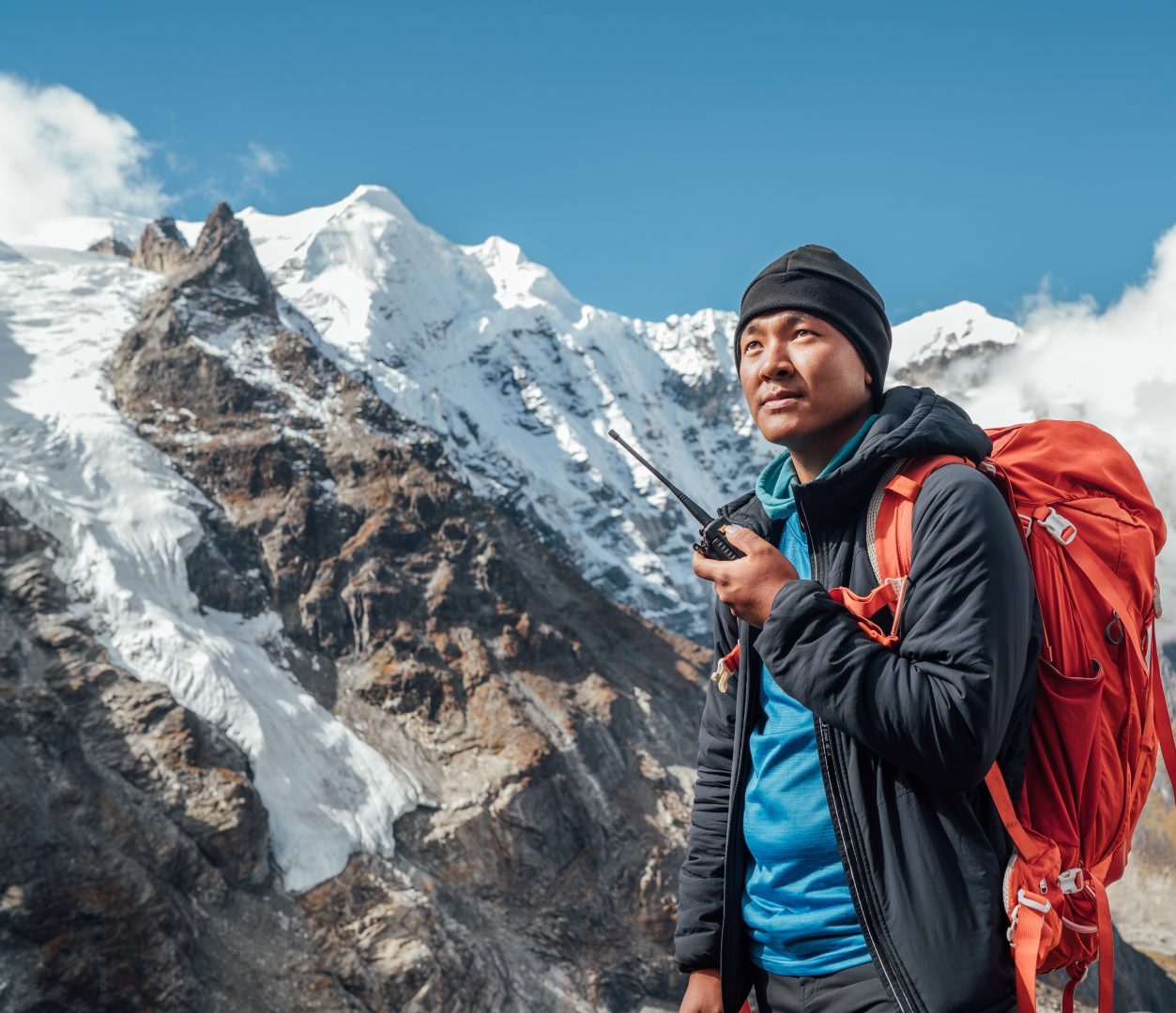 A hiking guide in Nepal
