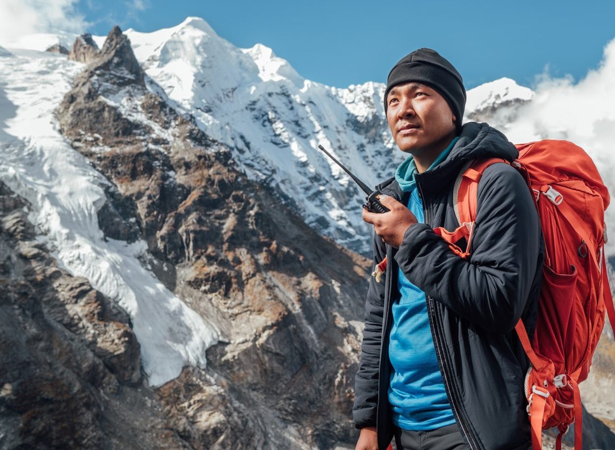 A hiking guide in Nepal