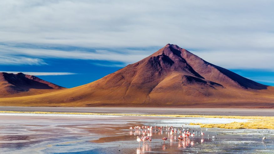 The Uyuni Salt Flats in Bolivia