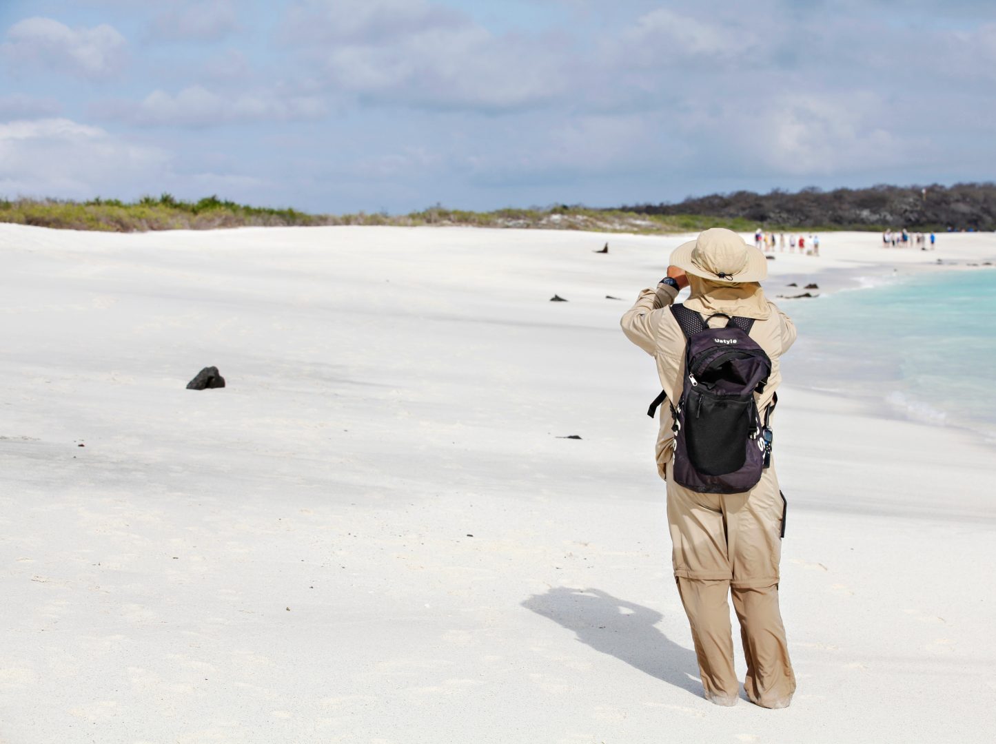A guide in the Galapagos