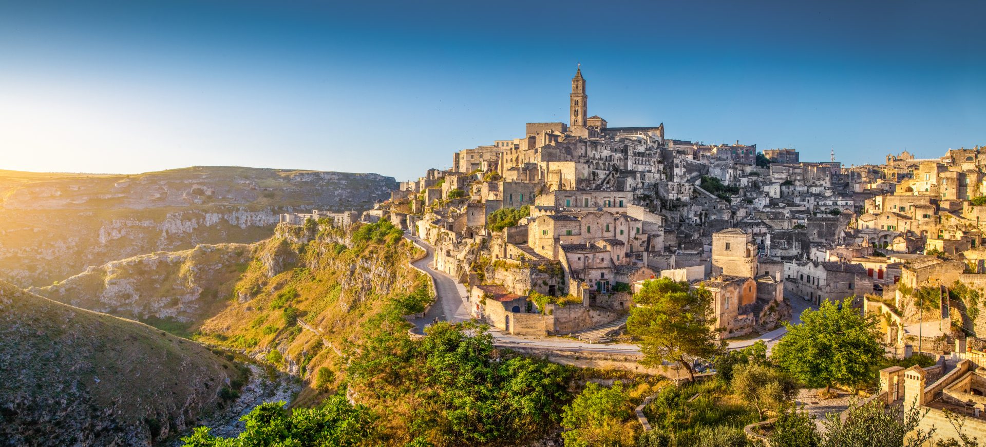 The medieval village of Matera in Puglia, Italy