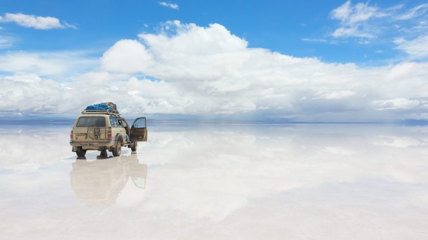 The salt flats of Uyuni, Bolivia