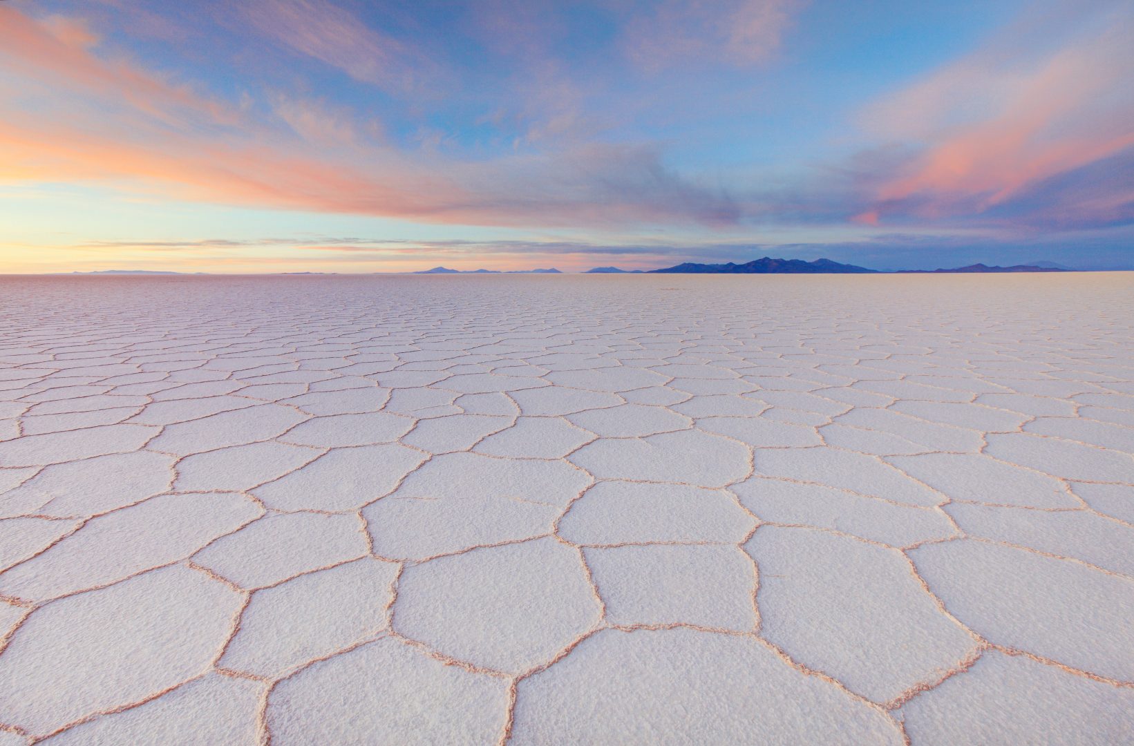 The Uyuni Salt Flats in Bolivia