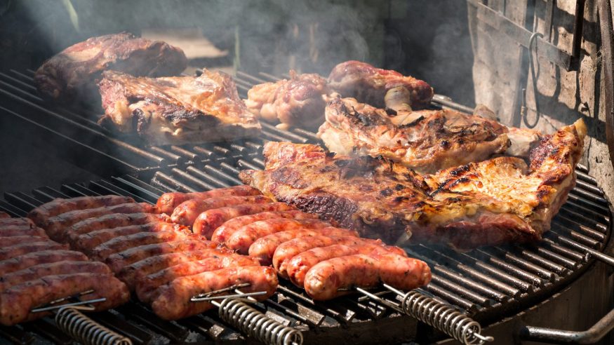 A parrilla and rooftop asado in Buenos Aires, Argentina
