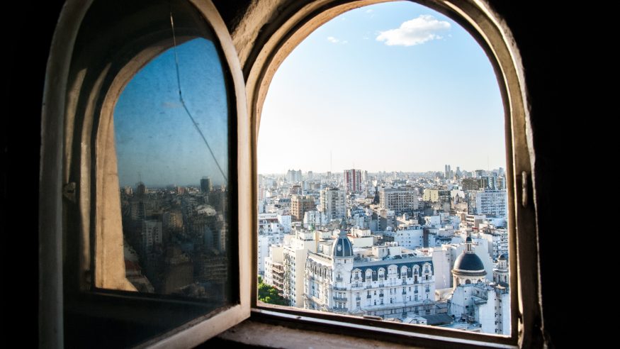 Buenos Aires - city view through window