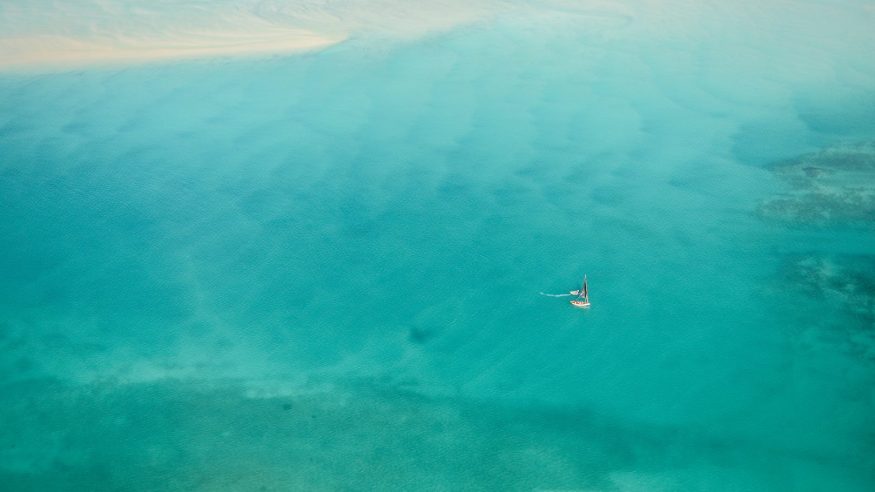 An aerial view of the Bazaruto Archipelago in Mozambique