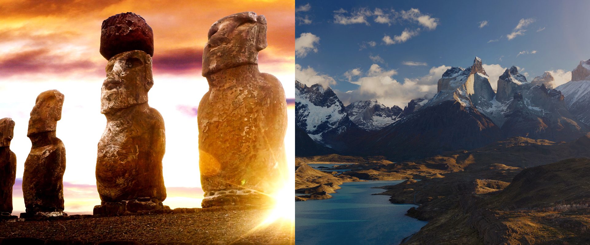Easter Island and Torres del Paine