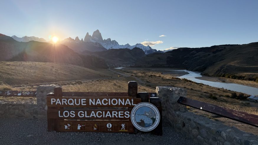 Hiking at Fitz Roy, El Chalten, Patagonia, Argentina. Taken by Annie Merkley