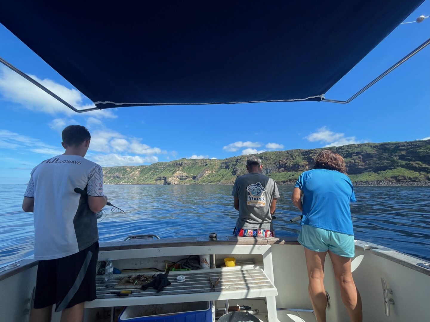 Fishing boat with our local captain. 
