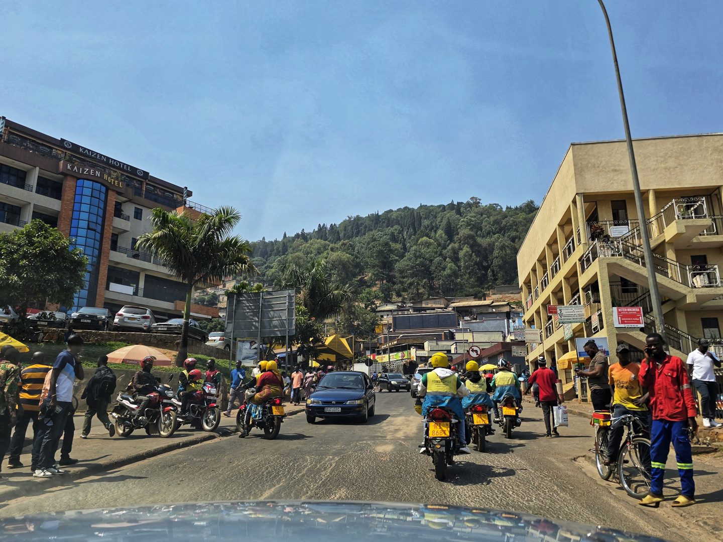 The streets of Kigali, Rwanda, taken by Stephanie Peterson