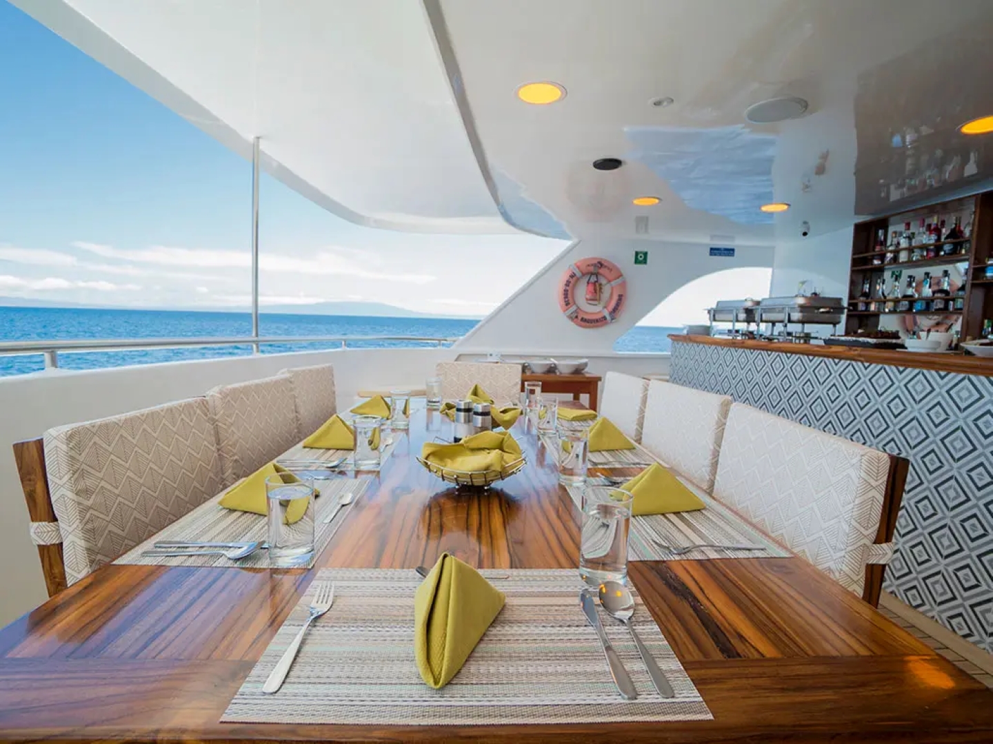 Ocean Spray exterior social area for dining