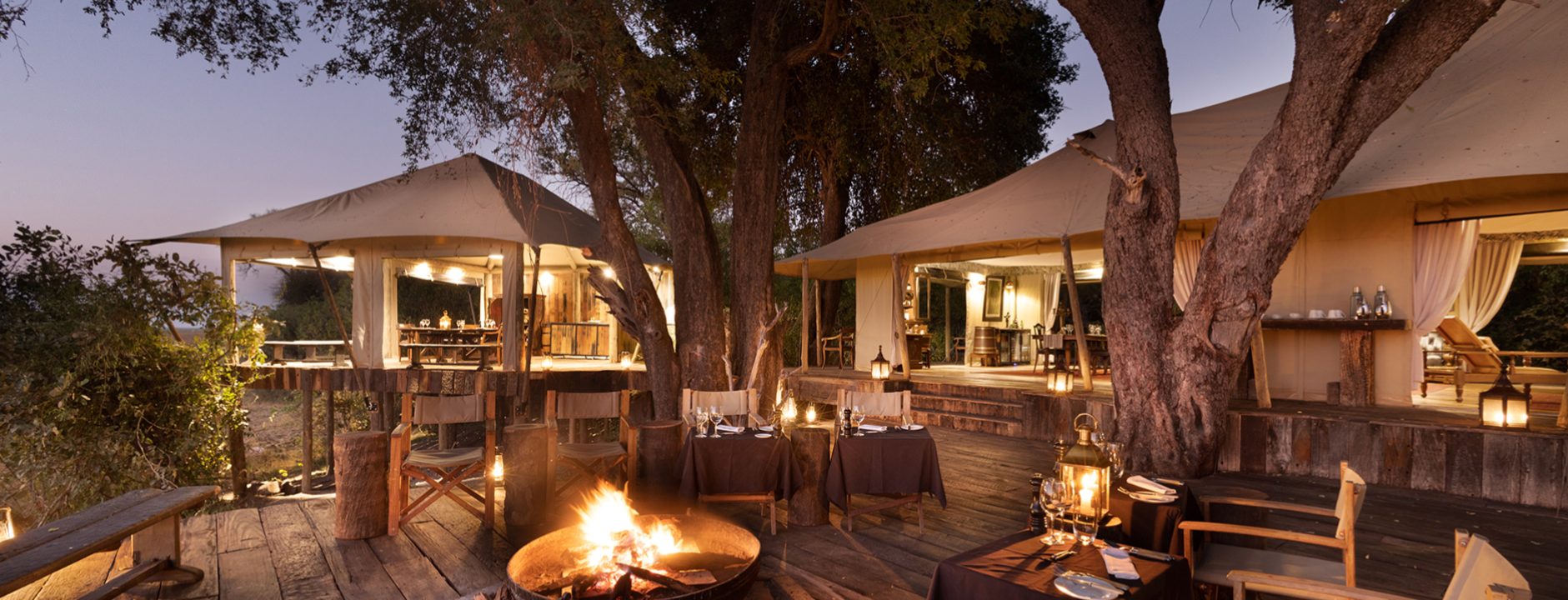 Zarafa camp in the Okavango Delta (Selinda Reserve) in Botswana