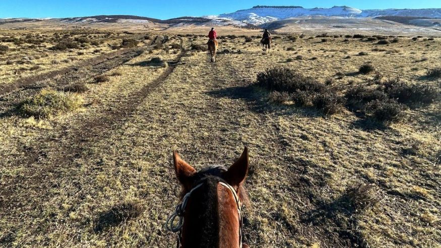 Horseback riding at Estancia Cerro Guido