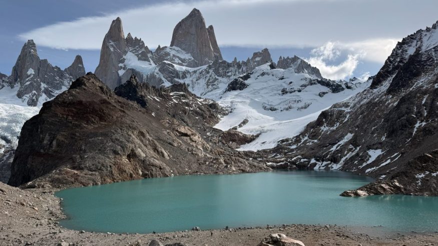 Hiking at Fitz Roy, El Chalten, Patagonia, Argentina. Taken by Annie Merkley