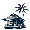 Madagascar beach villa icon