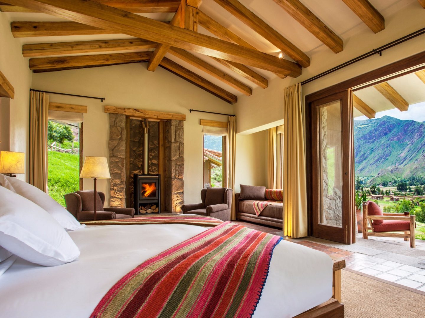 Room at Inkaterra Hacienda Urubamba in the Sacred Valley, Peru