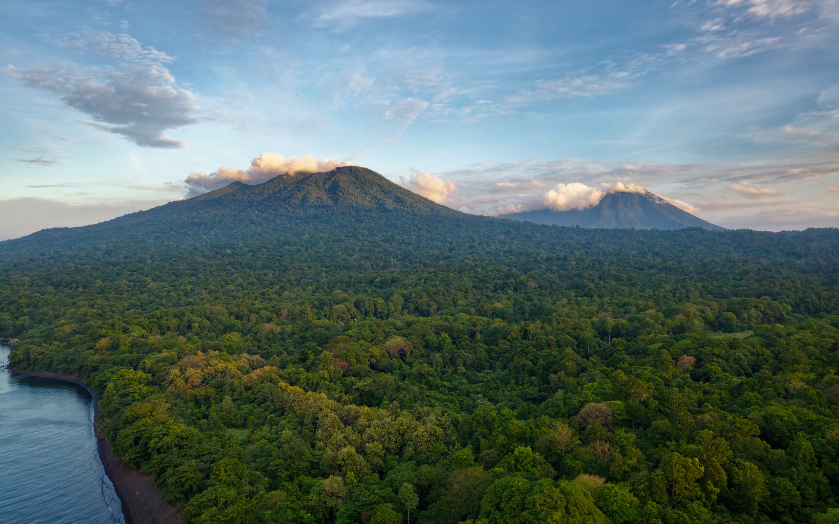 Mount Tangkoko in Tangkoko Reserve, Sulawesi, Indonesia