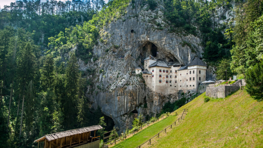 Predjama Castle built in the cave, Slovenia