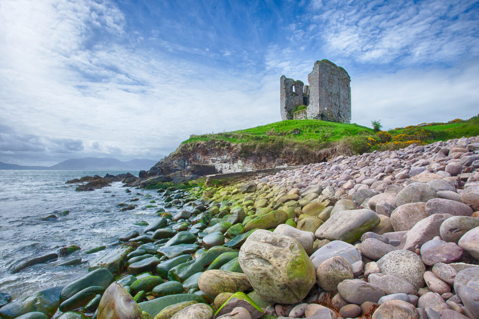 A castle on the Dingle Peninsula in County Kerry, Ireland.