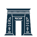 Egyptian temple icon